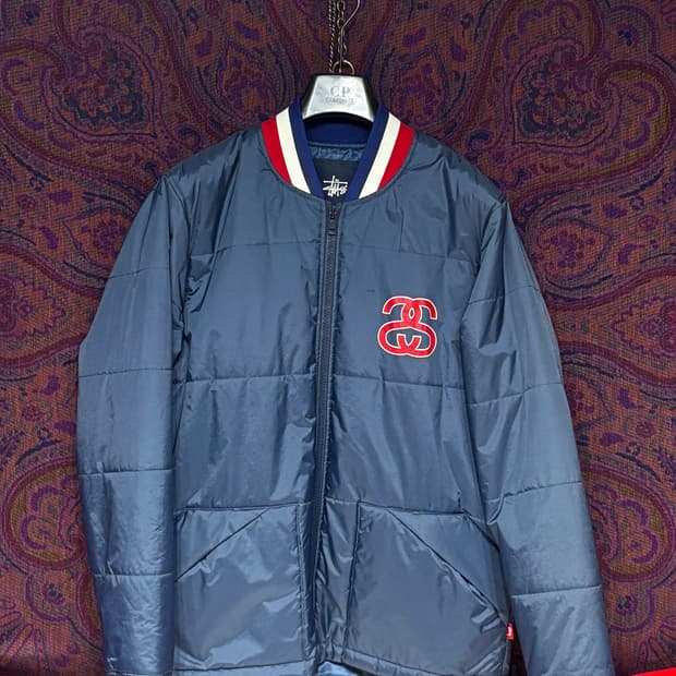 스투시 네이비점퍼 