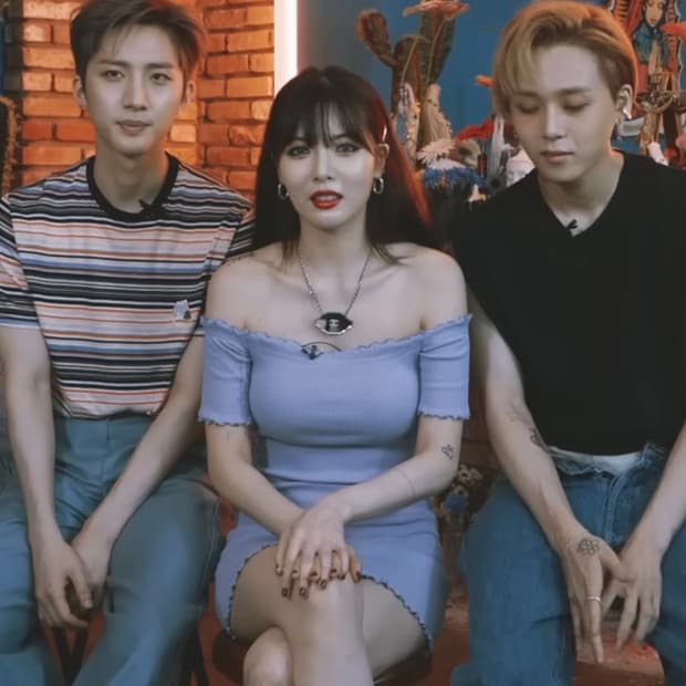 현아 착용) 라벤더 오프숄더 골지 미니 원피스 (스판0) 오드원아웃