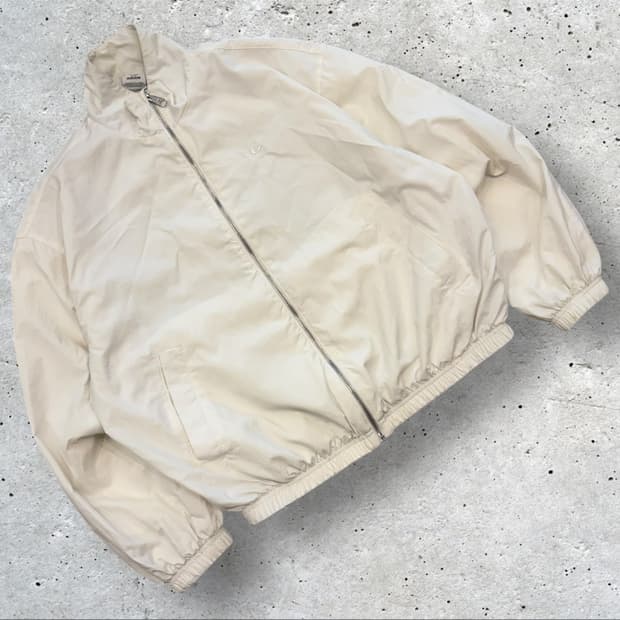 [XS] 아디다스 나일론 우븐 아이보리 바람막이 자켓 B375