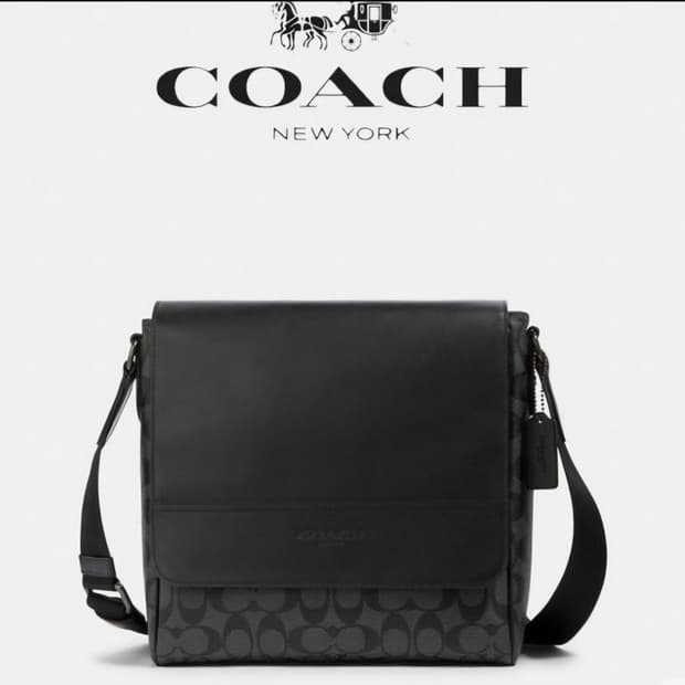 코치 시그니쳐 캔버스 메신저 크로스백/coach🩶