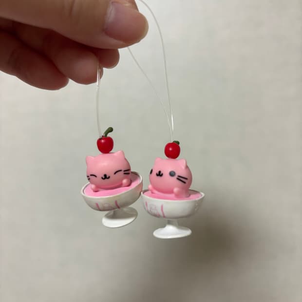 고전 산엑스 샤베트 냥냥냥코 키링 세트