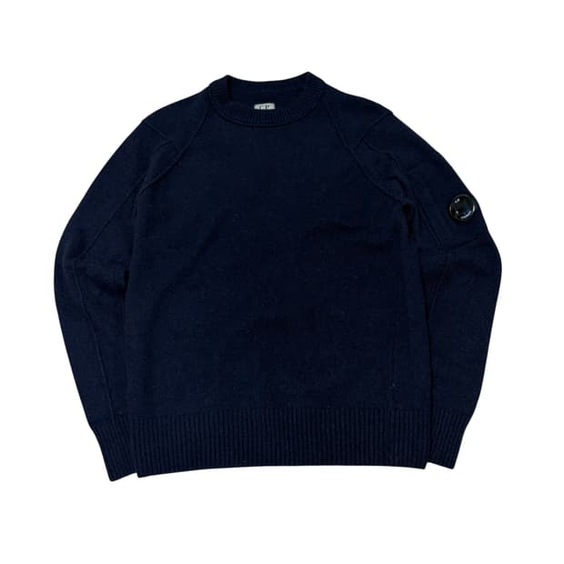 CP 컴퍼니 렌즈와펜 램스울 크루넥 니트