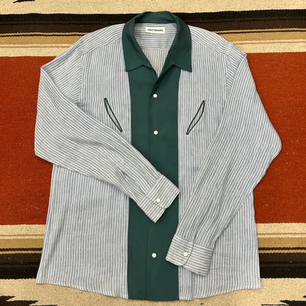 Umit benan 유밋배넌 스트라이프 웨스턴셔츠