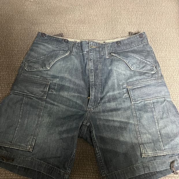 RRL/데님 카고 쇼츠/32