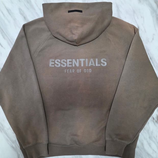 피오갓에센셜 오버핏 후드티