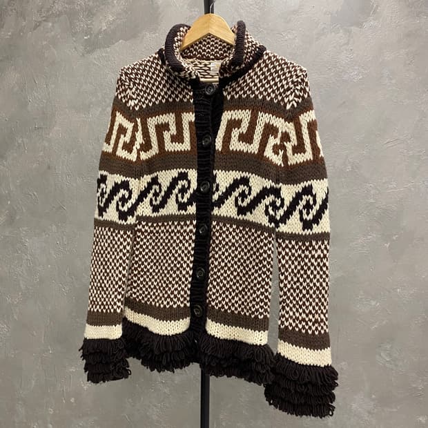 [F] Parcae Japan 빈티지 울 핸드 니트 가디건