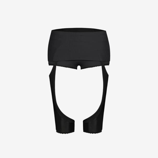 오호스 Detachable Garter Micro Shorts