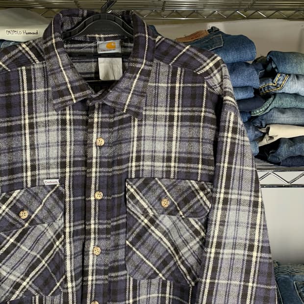 [L] 칼하트 헤비코튼 플란넬 워크 셔츠