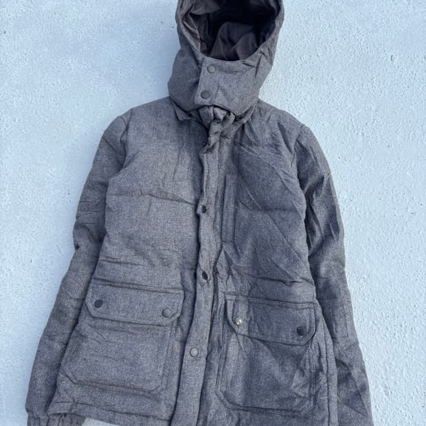 “Vintage”Y2K Mood Grey Hoodie Padding