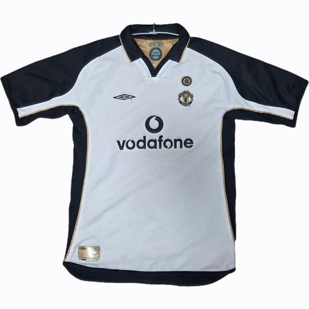 정품 맨유 01-02 100주년 양면 유니폼 XS