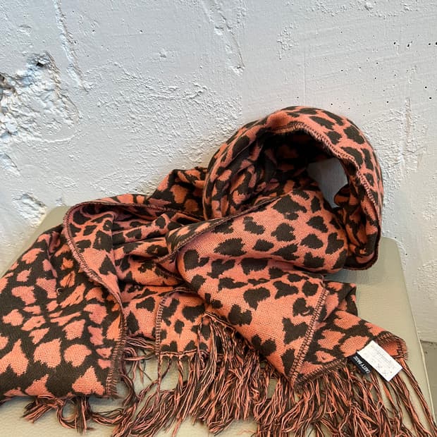 NATURAL BEAUTY BASIC 레오파드 머플러 숄 