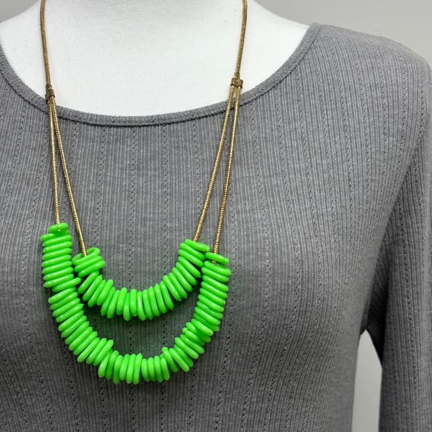 빈티지 유니크 네온 목걸이