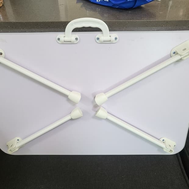 접이식 좌식 테이블 우드 패턴