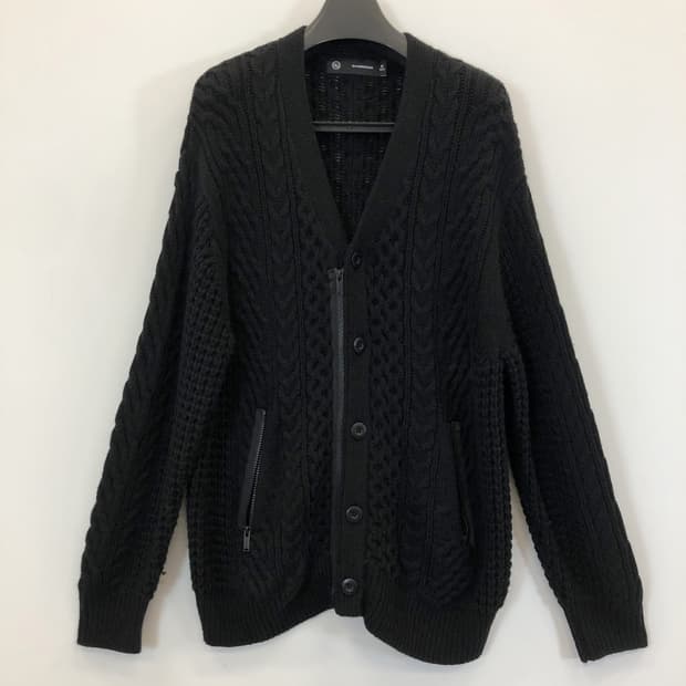 GU x 언터커버 케이블 지퍼가디건 XL 