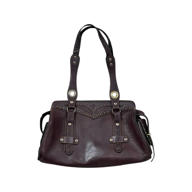 western studded shoulder tote bag