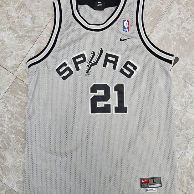 나이키 샌안토니오 스퍼스 던컨 농구 유니폼 L