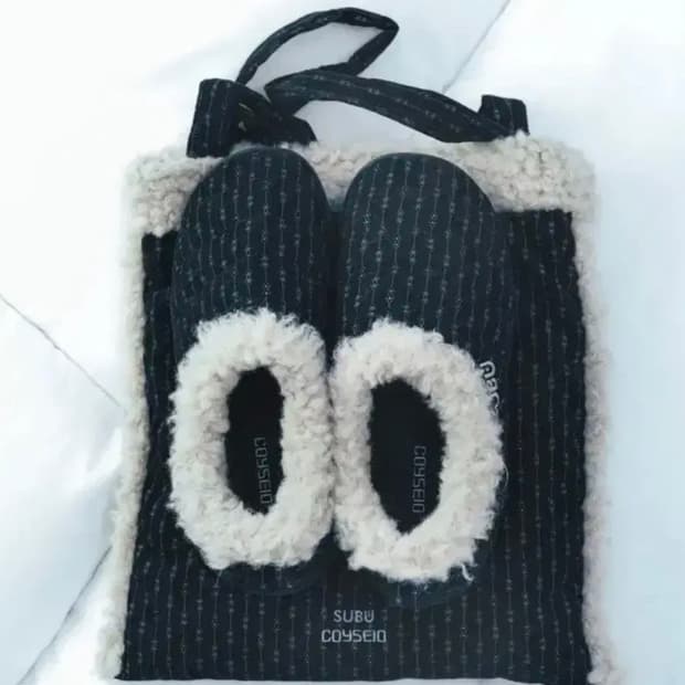 코이세이오 스부 스너그 패딩 슈즈 블랙 1사이즈