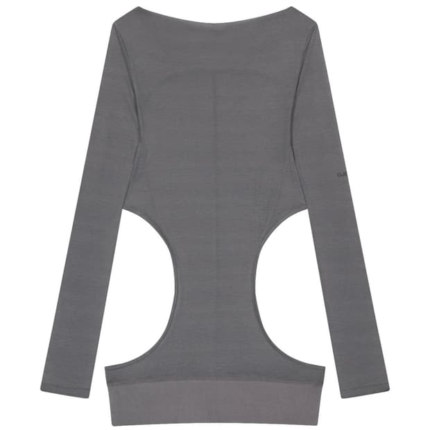 오호스 커브 컷 레이어드 티 오호스 긴팔티 