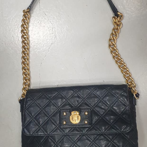마크제이콥스 블랙 퀼팅 체인 백