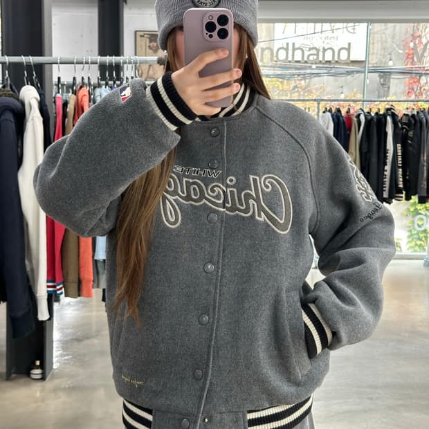 MLB 시카고 화이트삭스 울 바시티 자켓