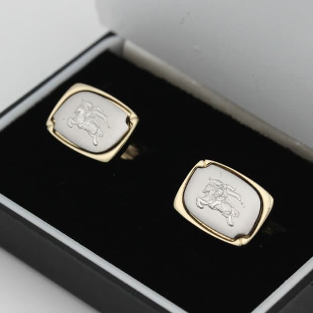 버버리 A-등급 남자 명품 커프스 빈티지