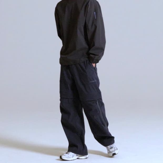 살로몬 슬레이트 컨버터블 사이드 지퍼 나일론 팬츠 블랙 s