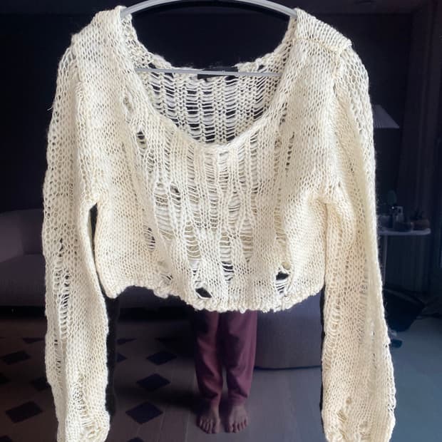 다이애그널 크롭니트