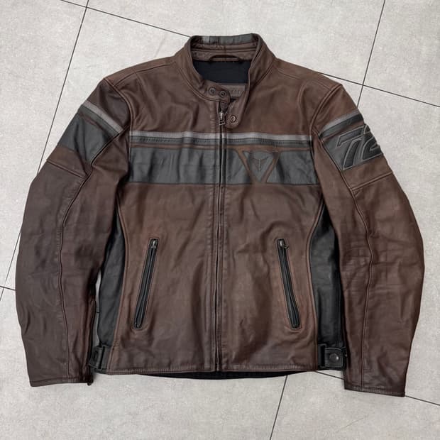 다이네즈 가죽 레이싱 자켓