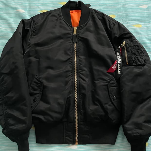 알파인더스트리 ma-1 블랙 M사이즈