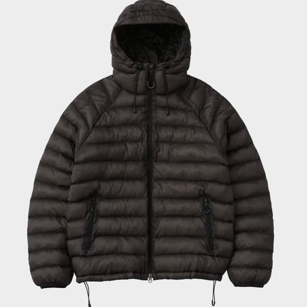 수아레 라이트 시어쉘 패딩 점퍼 XL 브라운