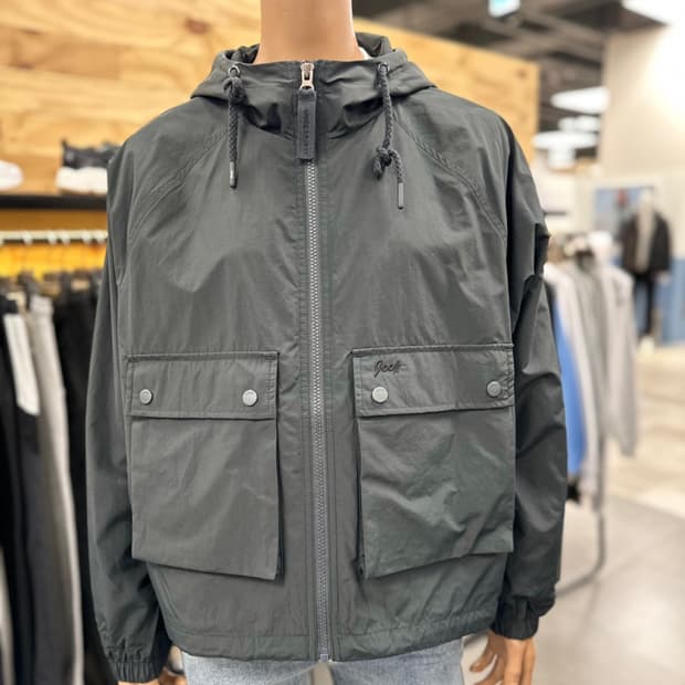 지프 오버핏 빅포켓 바람막이 점퍼 S(90)