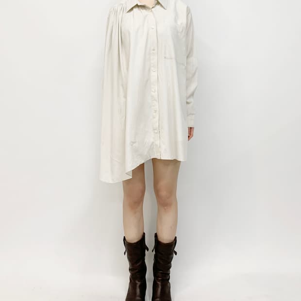 MIDIUMISOLID 셔츠 원피스