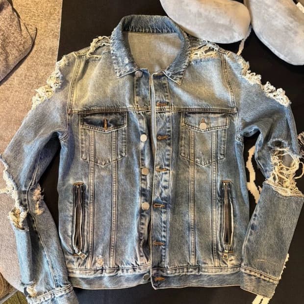 발망 디스트로이드 데님 자켓 M