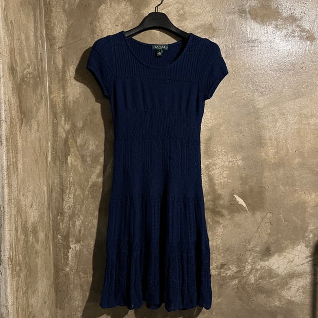 폴로랄프로렌 로렌 니트 반팔 원피스