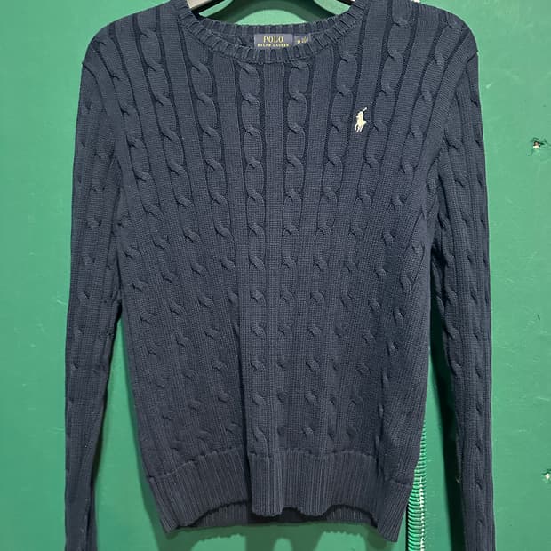 폴로 꽈베기니트 네이비M