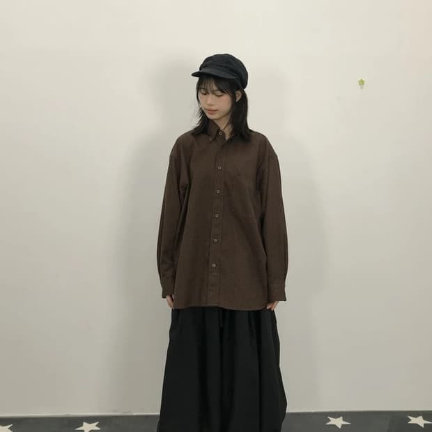 Uniqlo U Brown Check Shirt