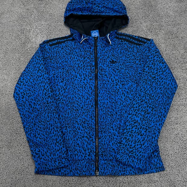 (XS) 아디다스 레오파드 파이어버드 우븐 바람막이