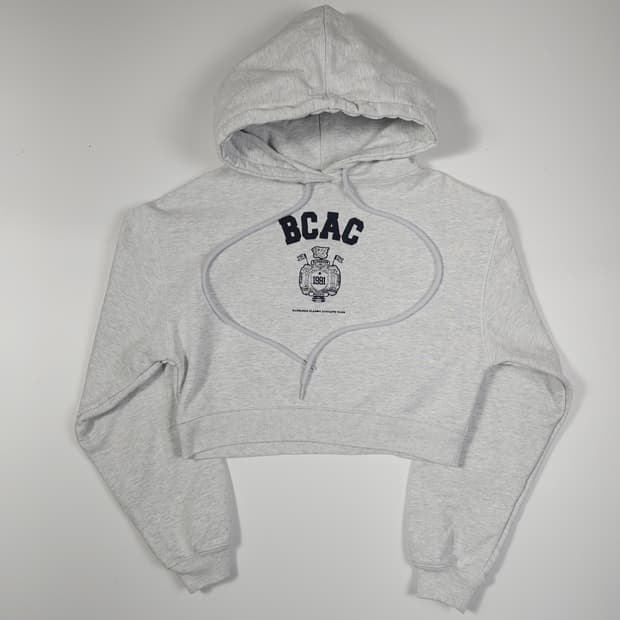 배드블러드 크롭 후드티 