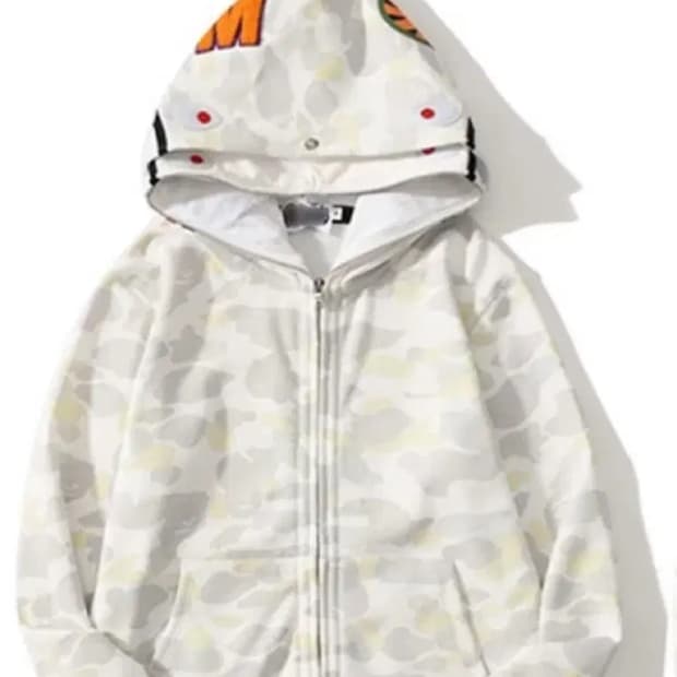 베이프 카모 더블 샤크 후드집업 백계