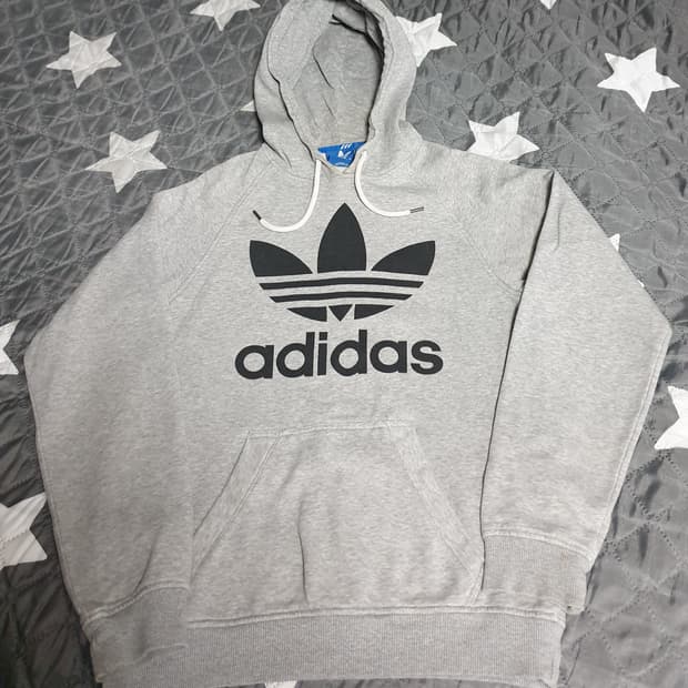 아디다스 파이어버드 기모 후드티 그레이 (S)