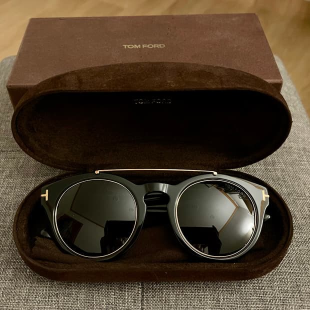 새상품 TOM FORD 톰포드 TF9357 라운드 골드 바 선글라스