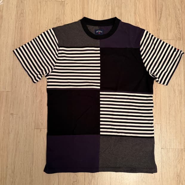 Noah Navy & Black Patchwork 반팔티