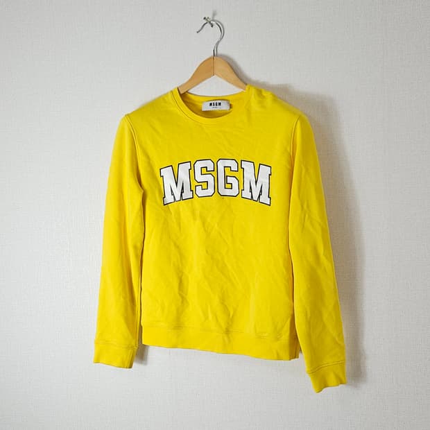 MSGM 엠에스지엠 경량 맨투맨 스웻셔츠 테리 XS (백화점 정품)