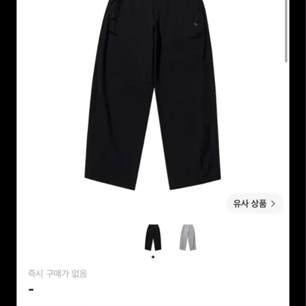 산산기어 사이드스냅팬츠 v2 블랙 민트급