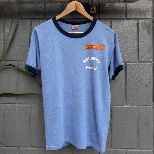 80s HARVEY WOODS 링거 티셔츠 / MADE IN CANADA