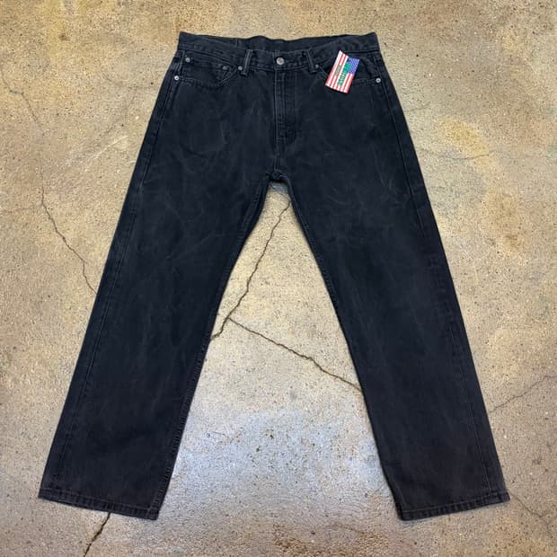 00s 미국 빈티지 리바이스 505 블랙진 청바지