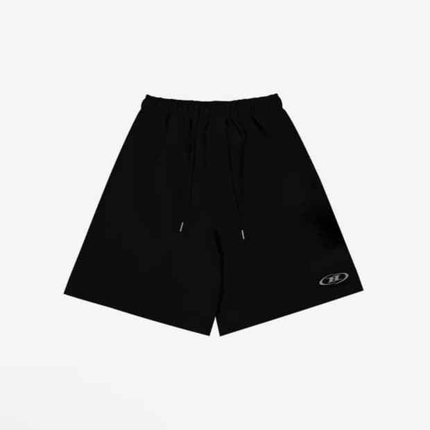 본투윈 B 로고 하프 롱 팬츠 바지 그레이 2