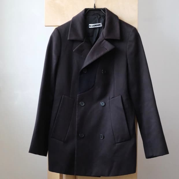 Jil Sander pea coat double face jacket