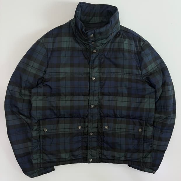 Prada 프라다 90‘s 스포츠 블랙워치 푸퍼 패딩