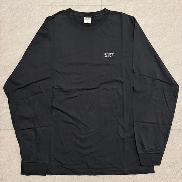 [XL] KNOW WAVE 노우웨이브 롱슬리브 티셔츠 블랙